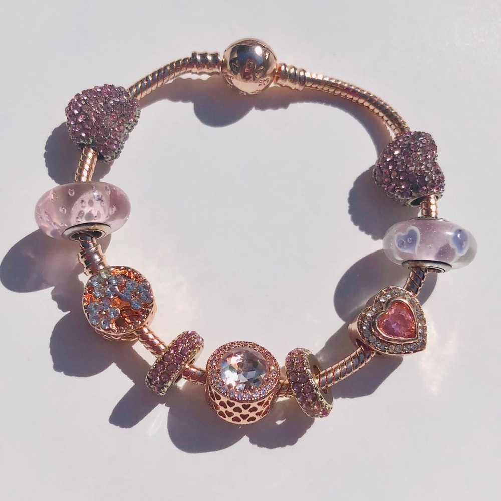 **2-DAY SALE*Pandora Rose Gold Raving Rhinestones